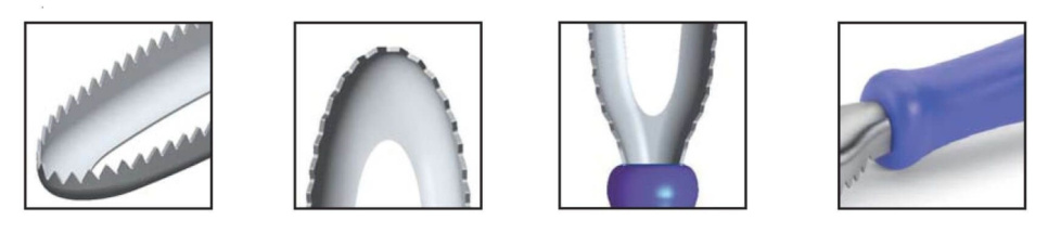 Skrobak do ryb, niebieski - 3 Claveles