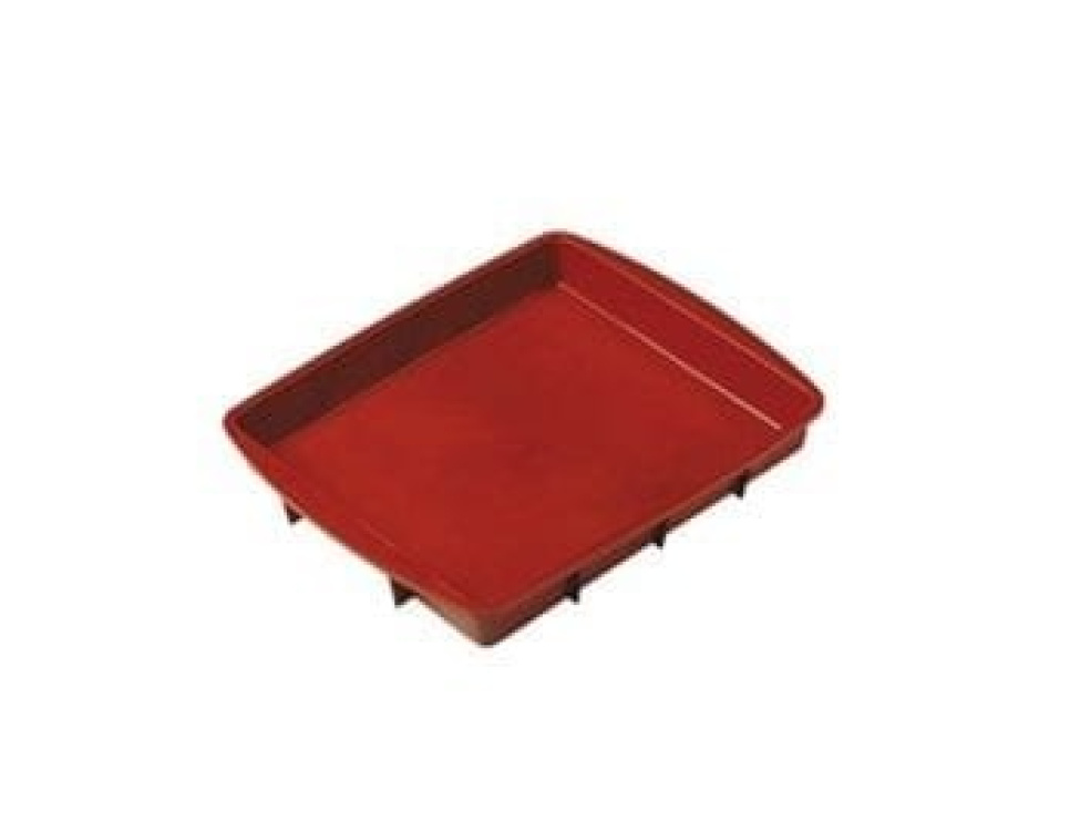 Kształt kwadratowy 28x24x4 cm, silikonowy, czerwony - Pavoni w grupie Pieczenie / Formy do pieczenia / Foremki silikonowe w The Kitchen Lab (1827-13653)