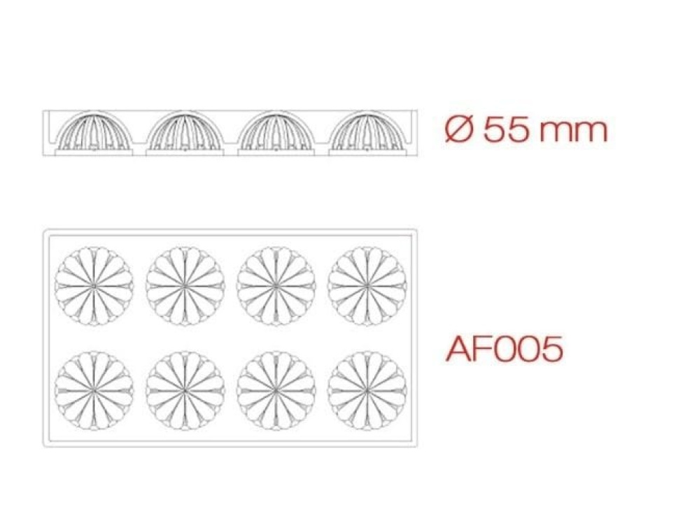 Forma silikonowa, PavoDuo, sfera AF005 - Pavoni Forma silikonowa, PavoDuo, sfera AF005 - Pavoni