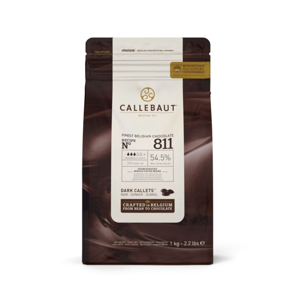 Couverture, ciemna czekolada 54,5%, 1 kg - Callebaut w grupie Pieczenie / Przybory do pieczenia / Przybory do czekolady w The Kitchen Lab (1827-25845)