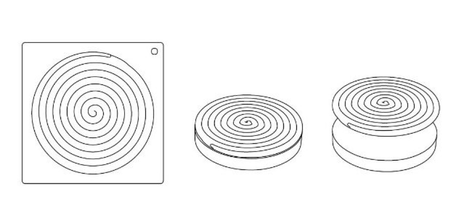 Kształt ciasta w silikonowym topie, top06, ipnosi, Ø16cm - Pavoni