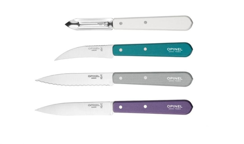 Zestaw noży w czterech częściach, Art Deco, Essentials - Opinel w grupie Gotowanie / Noże kuchenne / Zestaw noży w The Kitchen Lab (1861-22654)