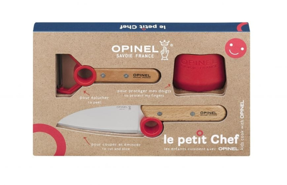 Zestaw noży dla dzieci, Le Petit Chef - Opinel w grupie Gotowanie / Noże kuchenne / Noże szefa kuchni w The Kitchen Lab (1861-22662)