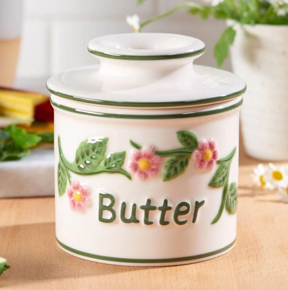 Garnek na masło, Floral - Butter Bell® w grupie Nakrycie stołu / Talerze, miseczki i inne naczynia / Maselniczka w The Kitchen Lab (1869-29532)