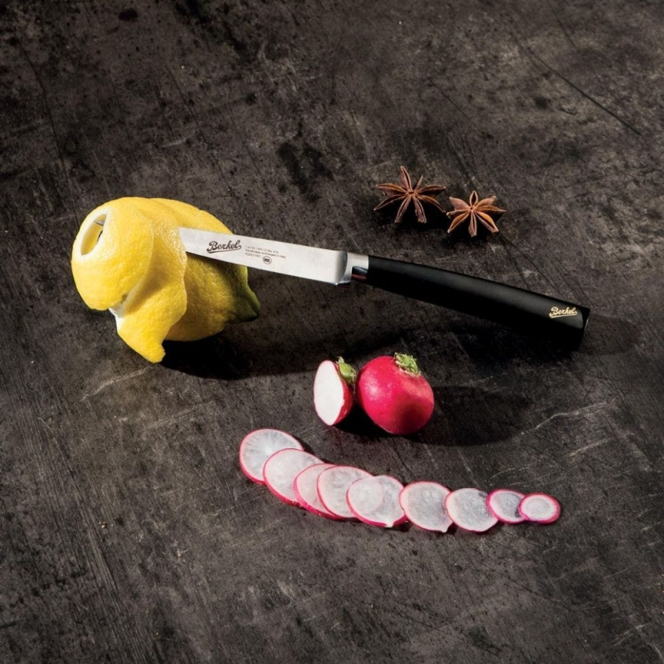 Nóż uniwersalny, 12 cm, Elegance Glossy Black - Berkel