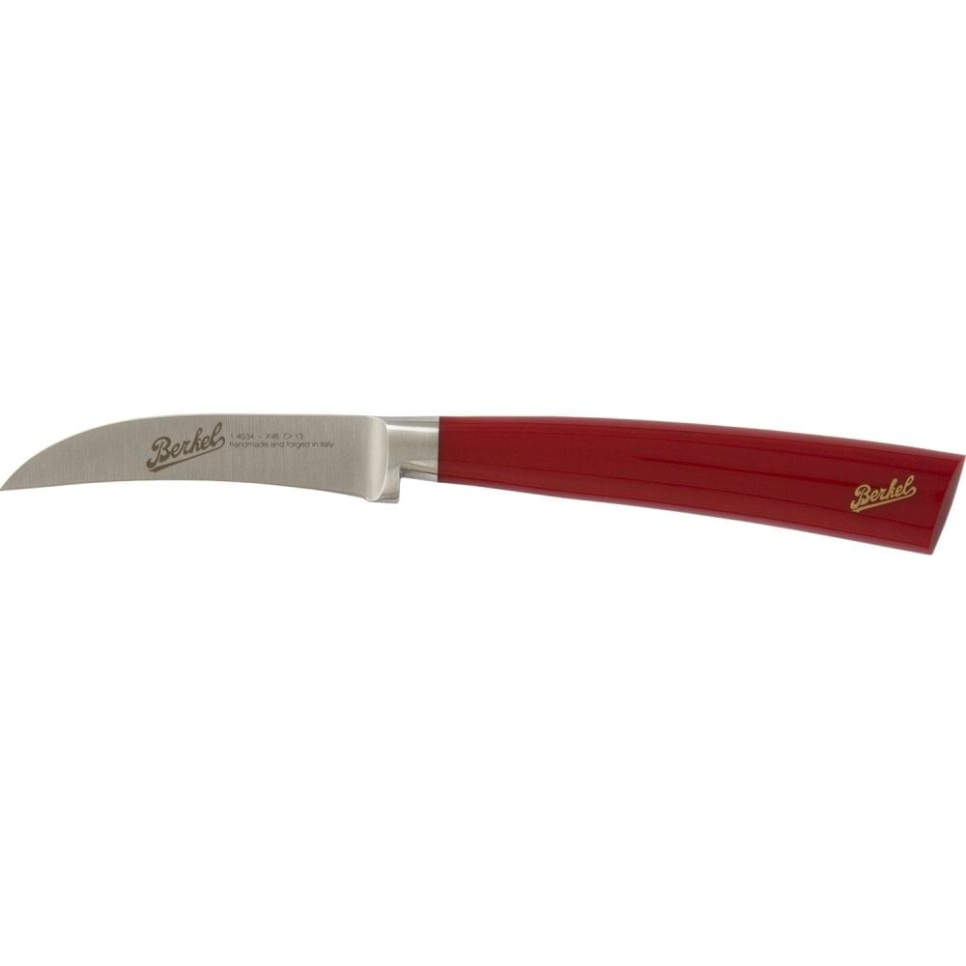 Zakrzywiony nóż do obierania, 7 cm, Elegance Red - Berkel w grupie Gotowanie / Noże kuchenne / Noże do parowania w The Kitchen Lab (1870-23955)