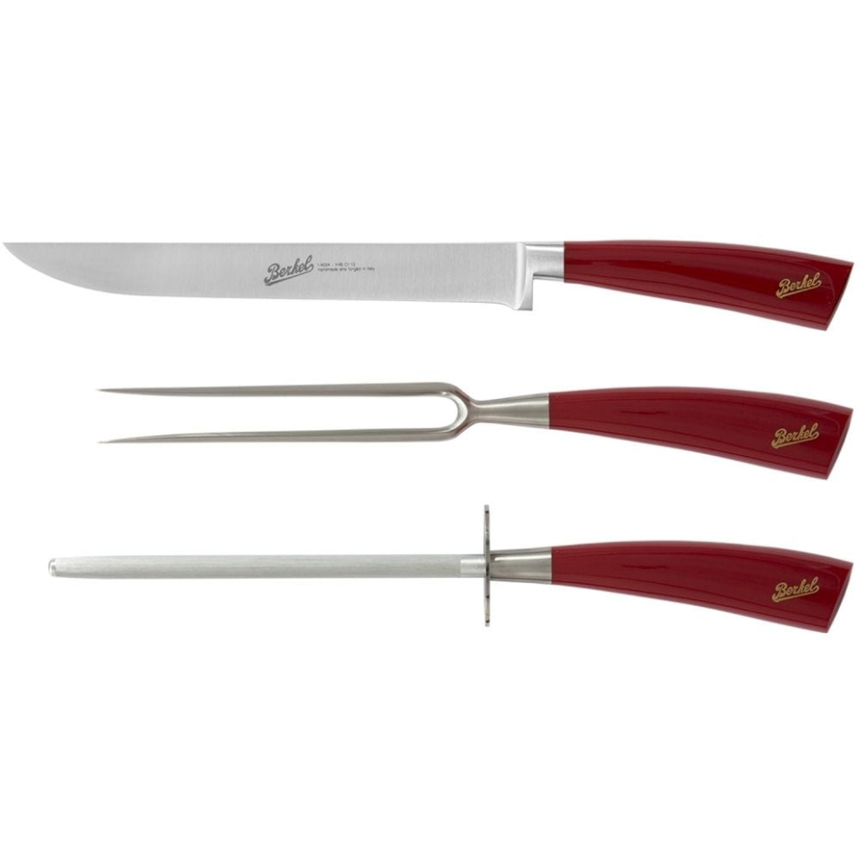 Trzyczęściowy zestaw do pieczenia, Elegance Red - Berkel w grupie Gotowanie / Noże kuchenne / Zestaw noży w The Kitchen Lab (1870-23989)