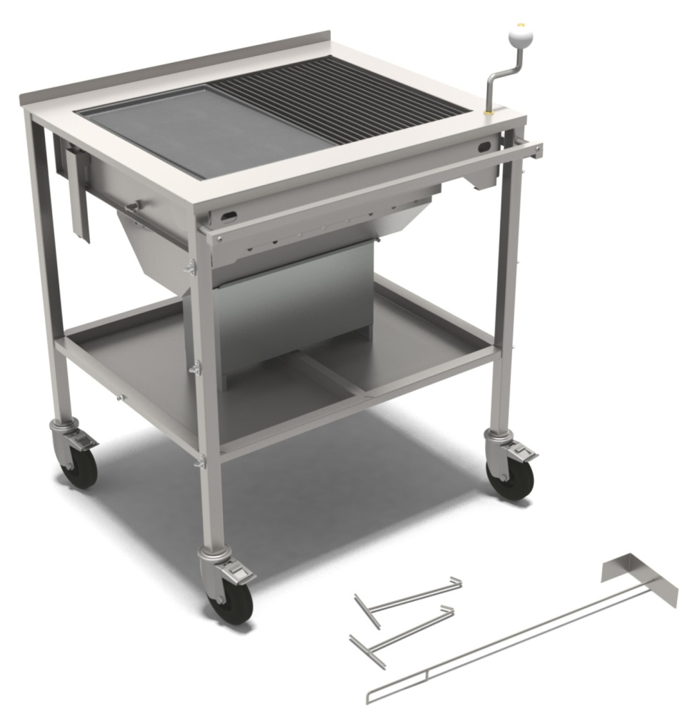 Grill na węgiel drzewny, stal nierdzewna - Mälarö Barbecue Grill na węgiel drzewny, stal nierdzewna - Mälarö Barbecue