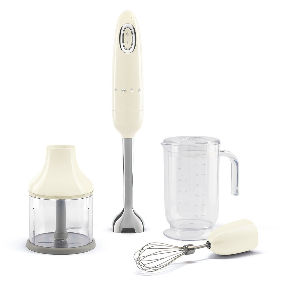 Blender ręczny z zestawem akcesoriów, kremowy - Smeg w grupie Urządzenia kuchenne / Mieszaj i siekaj / Miksery ręczne w The Kitchen Lab (1984-24906)