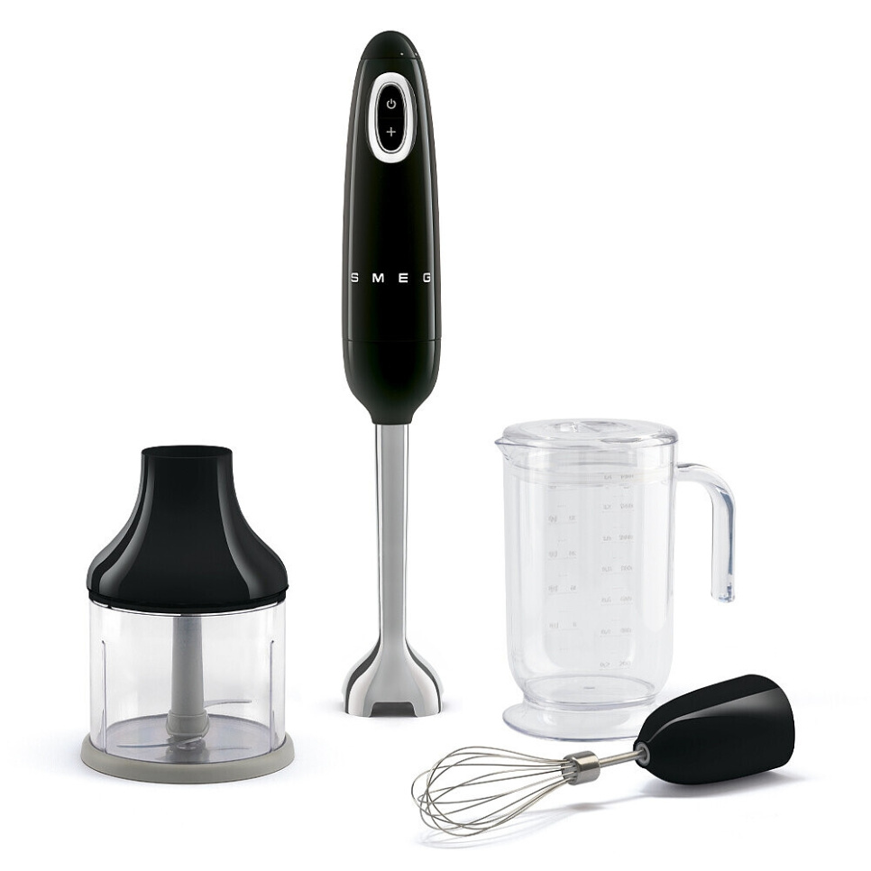 Blender ręczny z zestawem akcesoriów, czarny - Smeg w grupie Urządzenia kuchenne / Mieszaj i siekaj / Miksery ręczne w The Kitchen Lab (1984-24907)