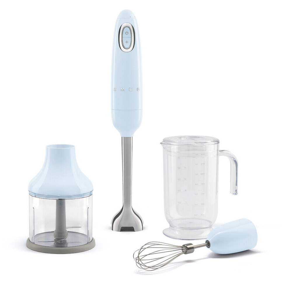 Blender ręczny z zestawem akcesoriów, pastelowy niebieski - Smeg w grupie Urządzenia kuchenne / Mieszaj i siekaj / Miksery ręczne w The Kitchen Lab (1984-24909)
