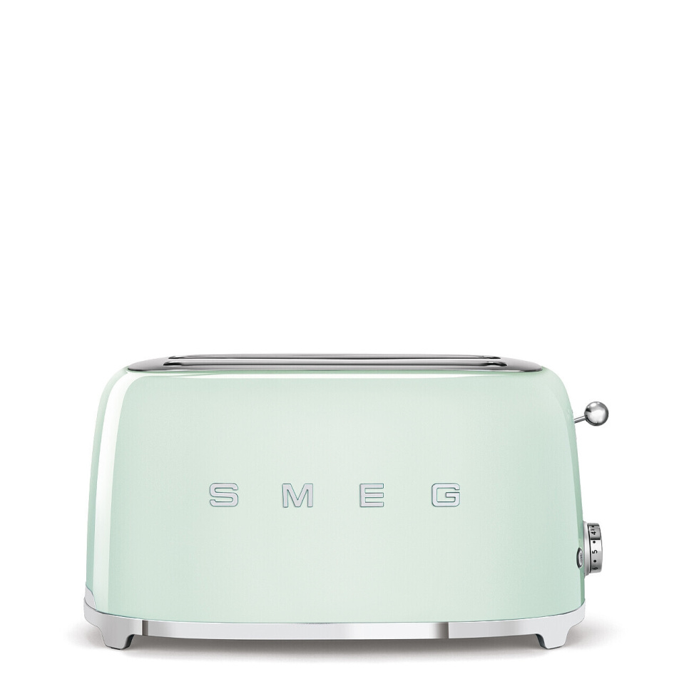 Toster, 4 płyty, długie przegródki, pastelowa zieleń - Smeg w grupie Urządzenia kuchenne / Podgrzewanie i gotowanie / Tostery w The Kitchen Lab (1984-25005)