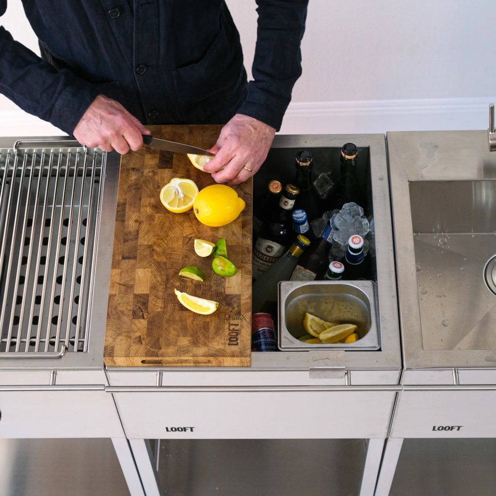 Deska do krojenia, z możliwością integracji z blatem roboczym – Looft