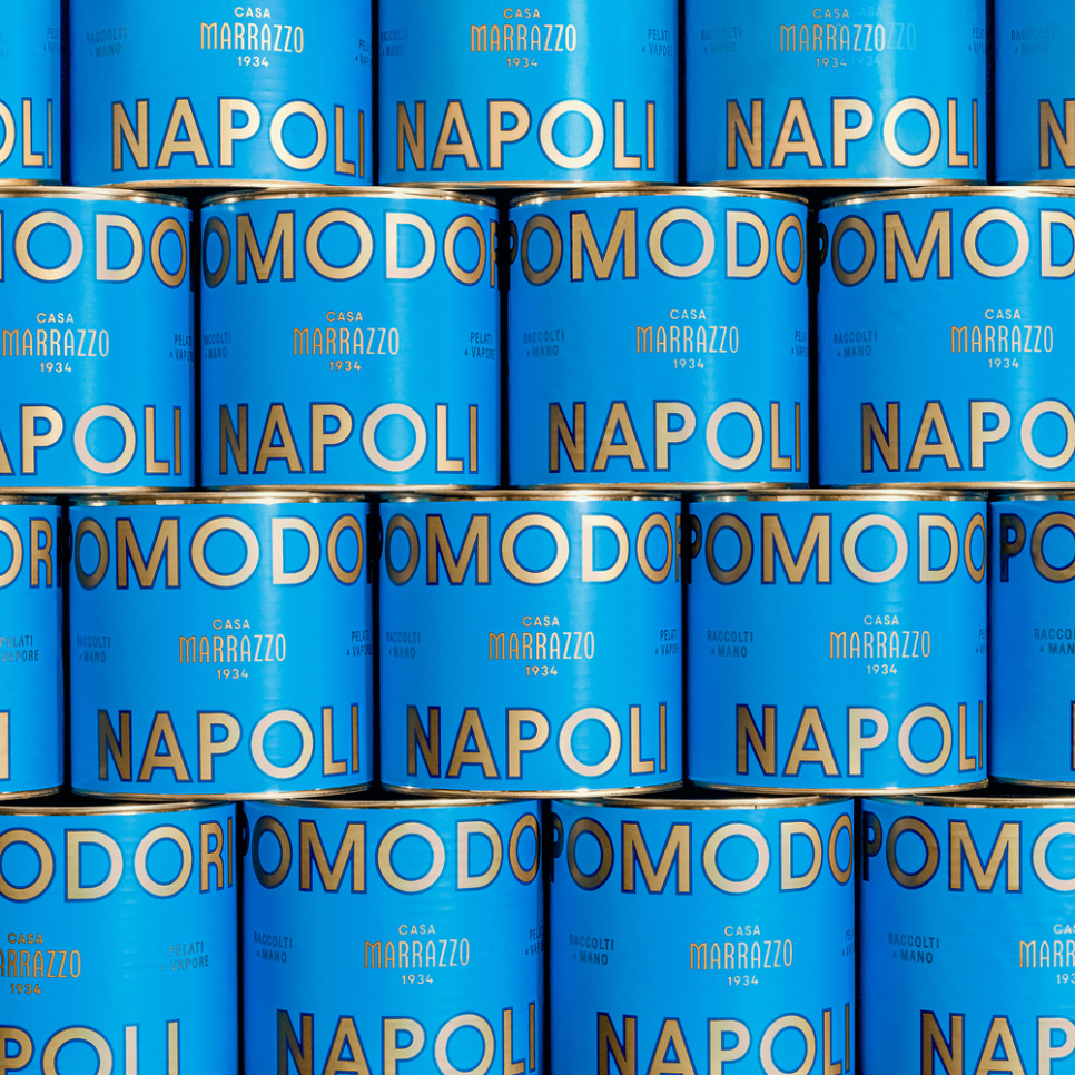 Całe pomidory w puszce, Pomodori Napoli, 2550g - Casa Marrazzo