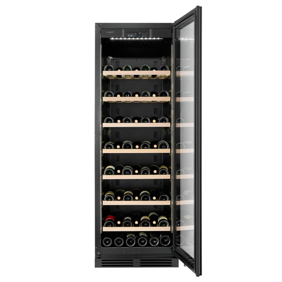 Winiarka Designline 180, Jedna strefa, Czarny - Vigneron