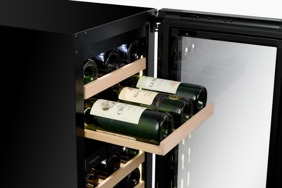 Winiarka Designline 40, Dwie strefy, Czarny - Vigneron