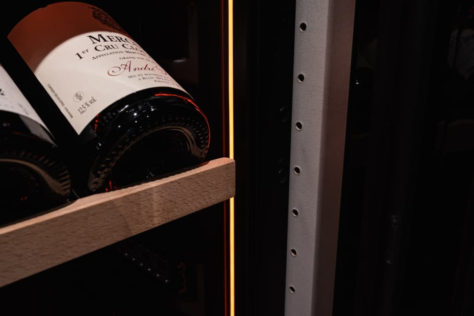 Winiarka Designline 60, Dwie strefy, Czarny - Vigneron