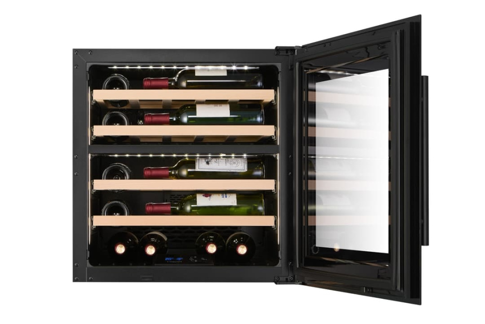 Winiarka Kitchen Built-in 60, Dwie strefy, Czarny - Vigneron