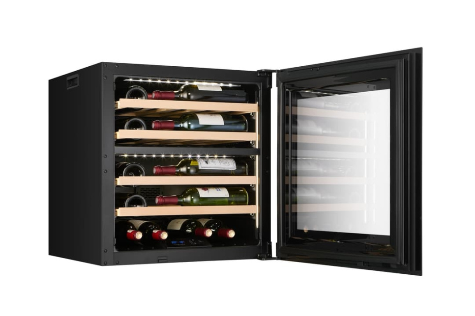 Winiarka Kitchen Built-in 60, Dwie strefy, Czarny - Vigneron