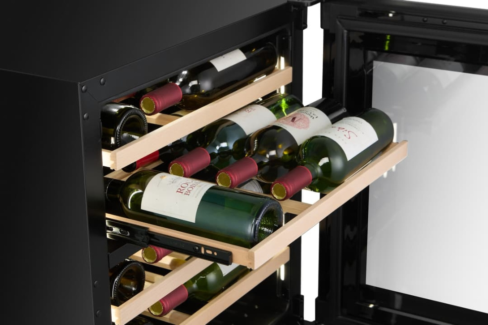 Winiarka Kitchen Built-in 60, Dwie strefy, Czarny - Vigneron
