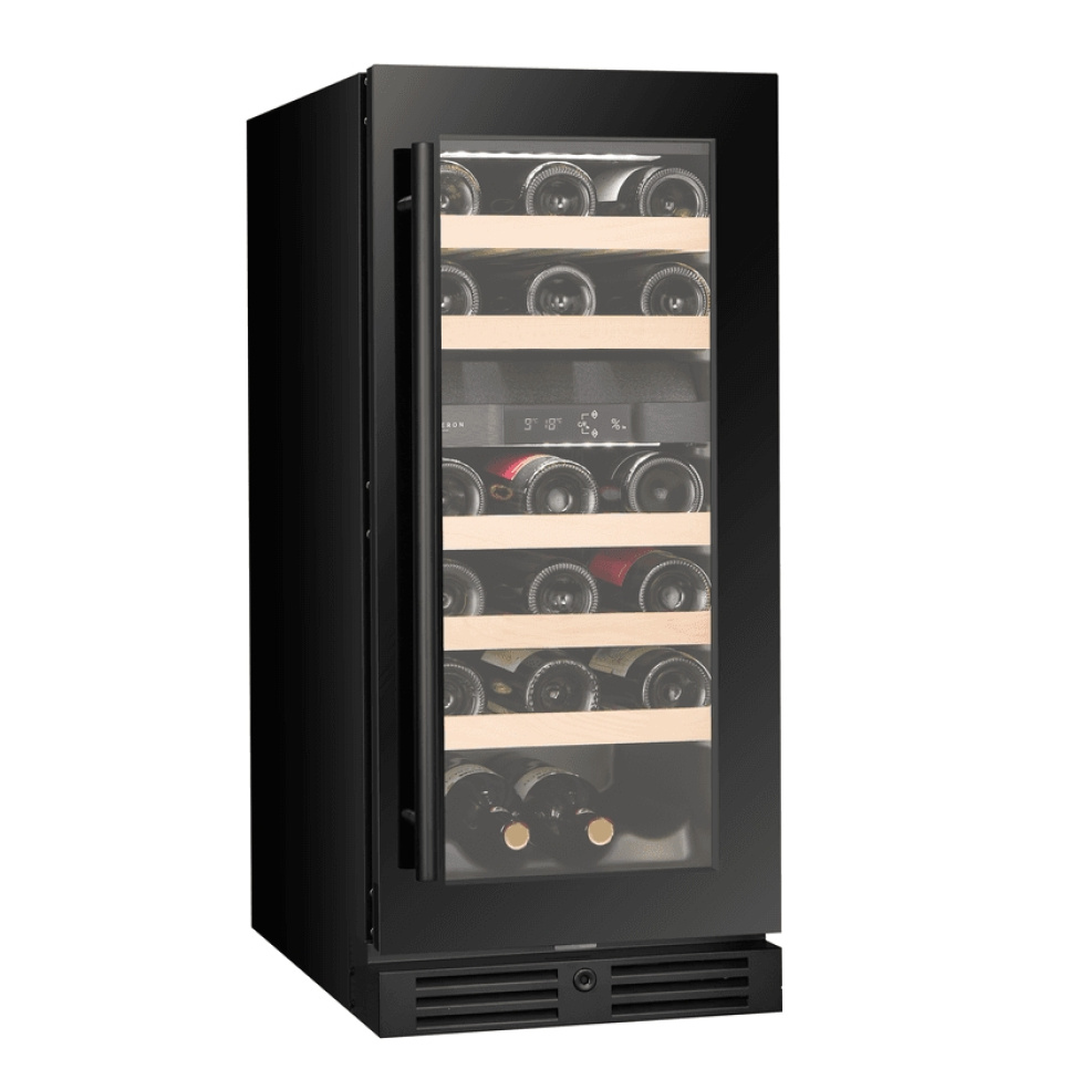 Winiarka Kitchen Collection 40, Dwie strefy, Czarny - Vigneron