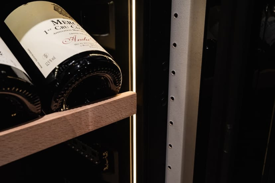 Winiarka Kitchen Collection 40, Dwie strefy, Czarny - Vigneron
