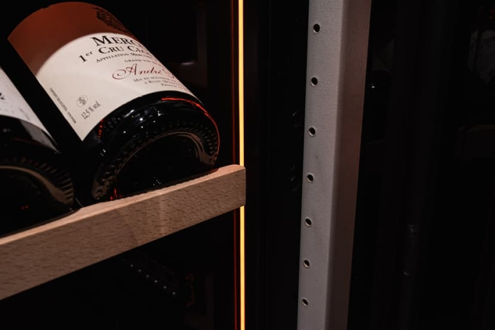 Winiarka Storage 200, Jedna strefa, Czarny, Lewy - Vigneron
