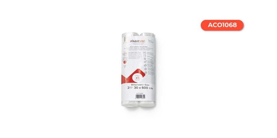 Worki próżniowe Premium na rolce, 2 rolki - Magic Vac - 300 mm x 6 metrów w grupie Gotowanie / Sous vide / Worki z suwakami i worki próżniowe w The Kitchen Lab (2188-29658)