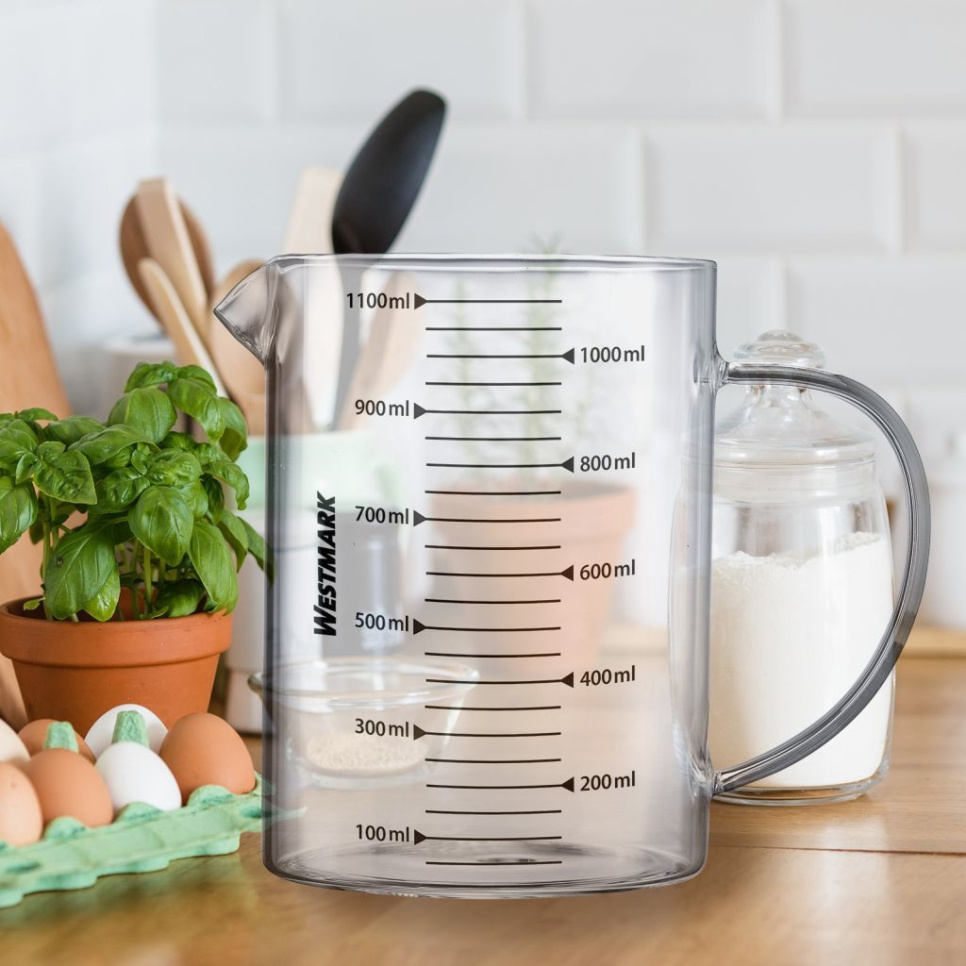 Szklany dzbanek z miarką, 1,1 l - Westmark
