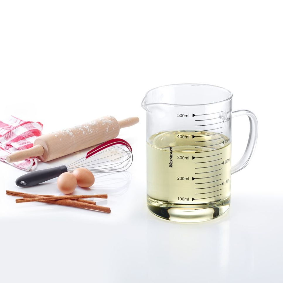 Szklany dzbanek z miarką, 0,5 l - Westmark Szklany dzbanek z miarką, 0,5 l - Westmark