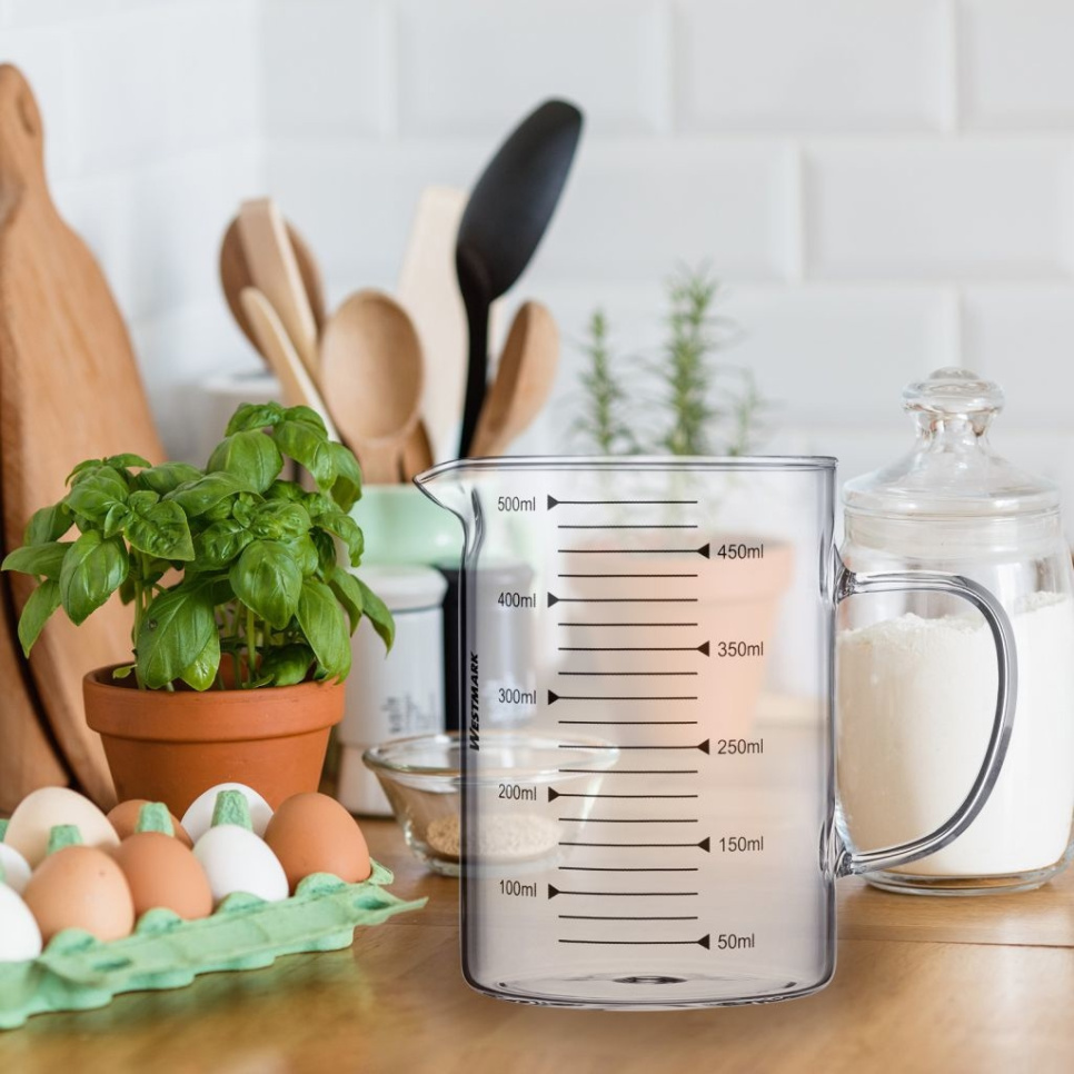 Szklany dzbanek z miarką, 0,5 l - Westmark Szklany dzbanek z miarką, 0,5 l - Westmark