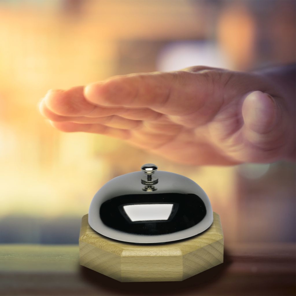 Dzwonek z drewnianą podstawą - Westmark Dzwonek z drewnianą podstawą - Westmark