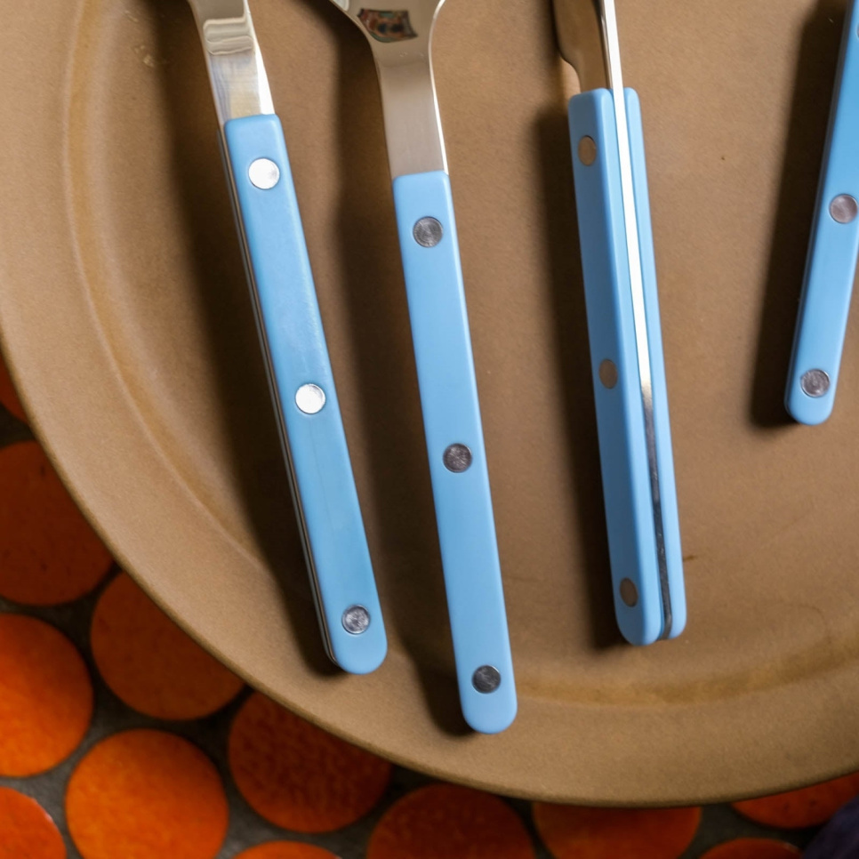 Zestaw sztućców, 24 elementy, Bistrot, Pastel Blue - Sabre Paris