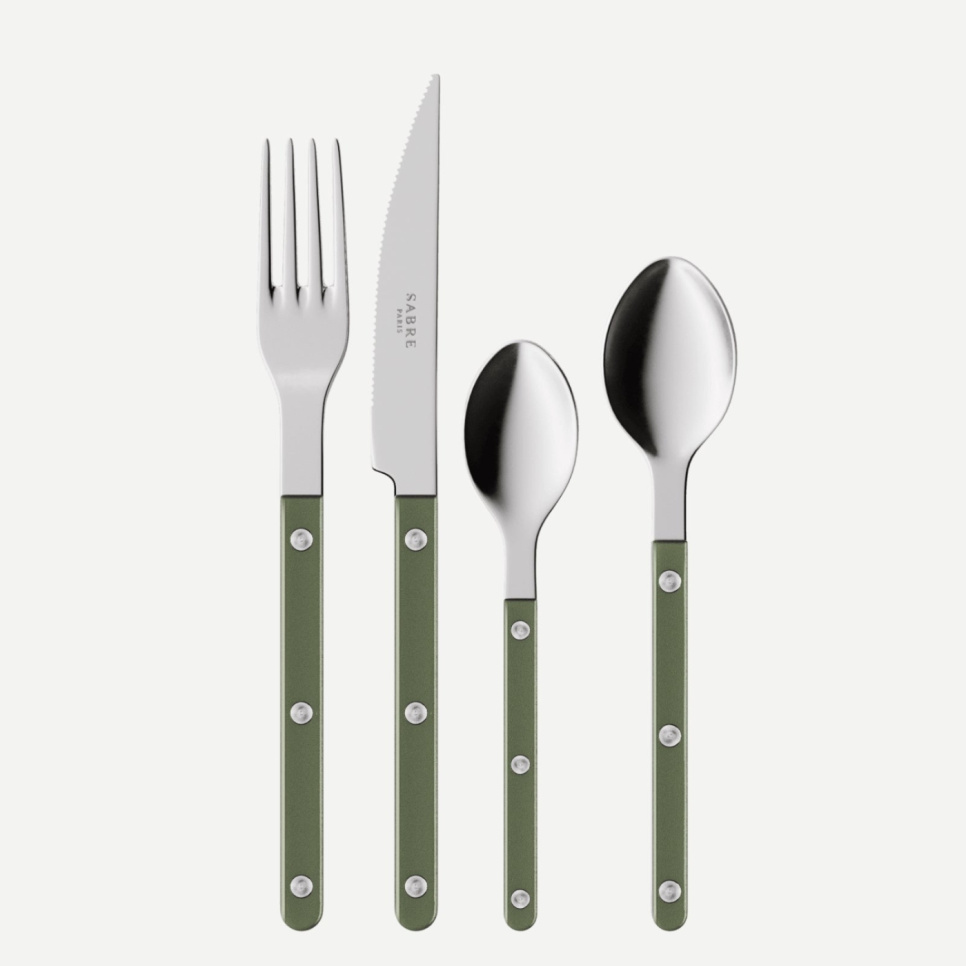 Zestaw sztućców, 24 elementy, Bistrot Pearly, Dark green - Sabre Paris w grupie Nakrycie stołu / Sztućce / Sztućce w The Kitchen Lab (2195-32318)