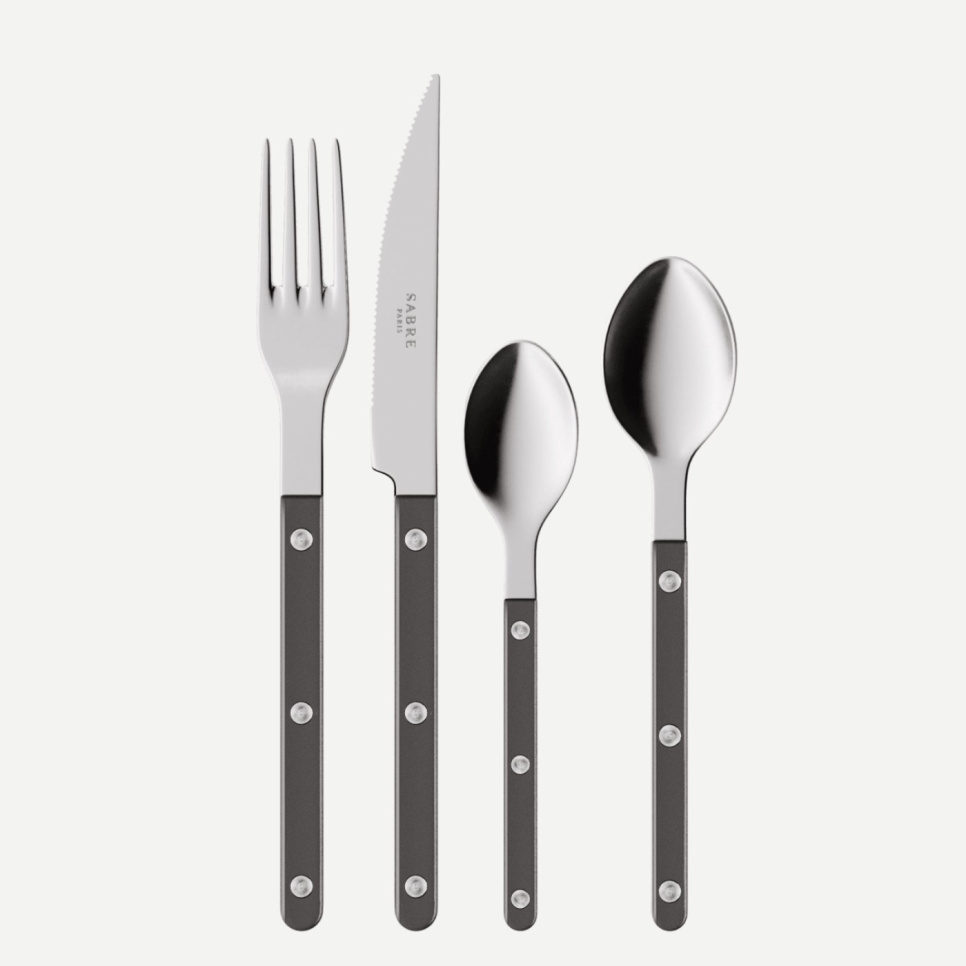 Zestaw sztućców, 4 szt, Bistrot Pearly, Dark grey - Sabre Paris w grupie Nakrycie stołu / Sztućce / Sztućce w The Kitchen Lab (2195-32354)