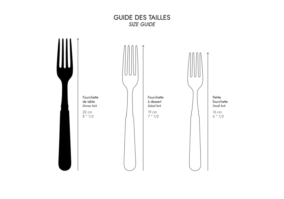 Widelec stołowy, Bistrot Teak - Sabre Paris