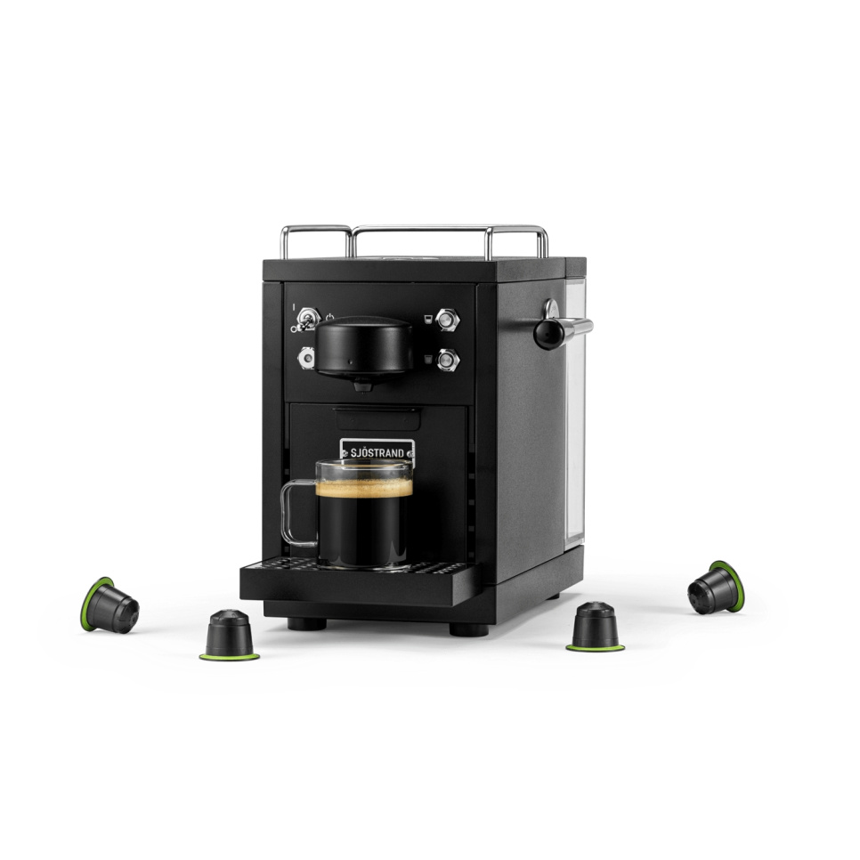 Ekspres na kapsułki, The Original Espresso Capsule Machine, beżowy - Sjöstrand w grupie Herbata i kawa / Brew coffee / Aparaty do kawy w The Kitchen Lab (2237-31694)