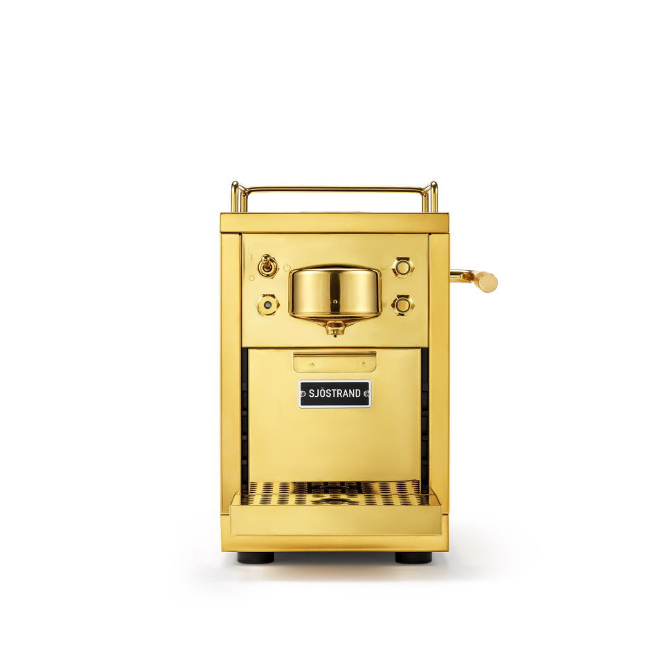 Ekspres na kapsułki, oryginalny ekspres na kapsułki do espresso, mosiądz - Sjöstrand