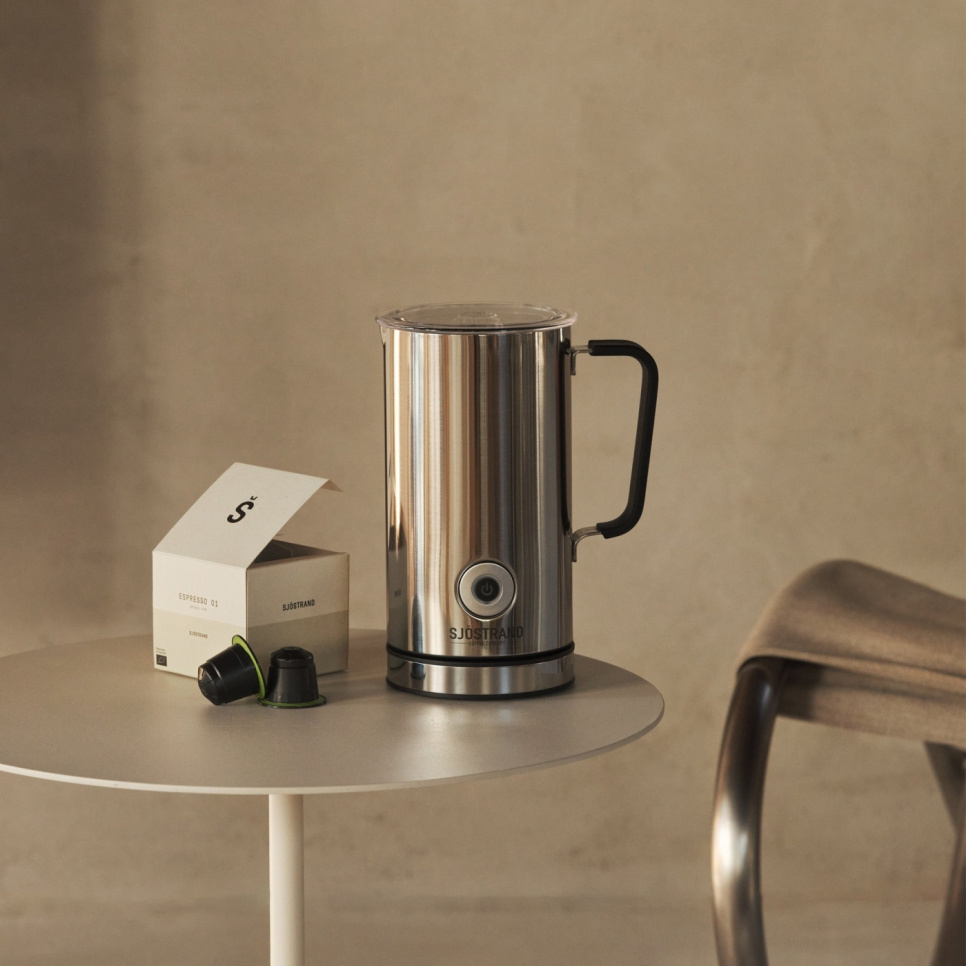 Spieniacz do mleka, stal nierdzewna - Sjöstrand Spieniacz do mleka, stal nierdzewna - Sjöstrand