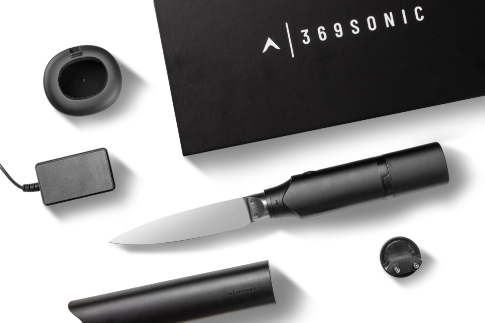 Bezprzewodowy nóż ultradźwiękowy z zestawem akcesoriów, 70W - 369Sonic Bezprzewodowy nóż ultradźwiękowy z zestawem akcesoriów, 70W - 369Sonic