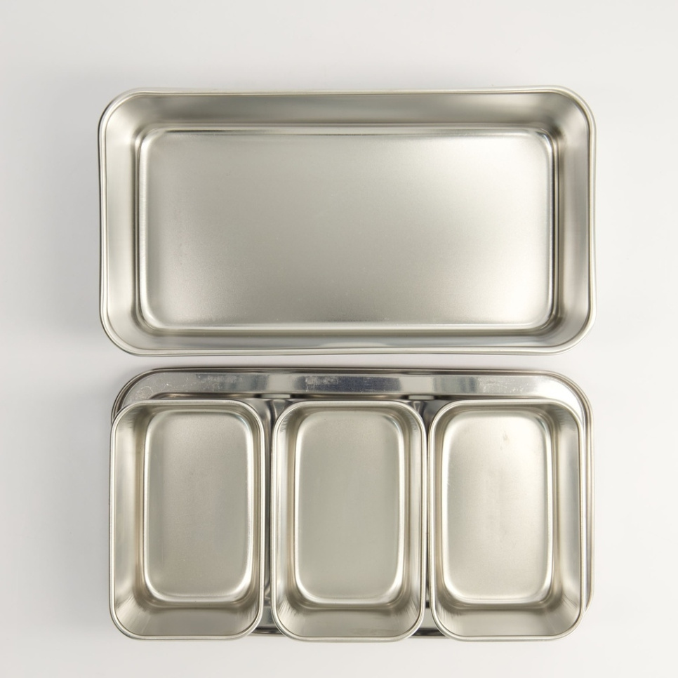 Japońskie mini pudełka ze stali nierdzewnej