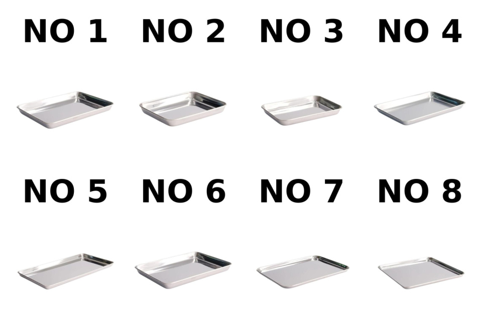 Japońska taca ze stali nierdzewnej, Bakozara - 5 pack w grupie Gotowanie / Naczynia do piekarnika i pojemniki gastronomiczne / Kratki i blachy do pieczenia w The Kitchen Lab (2252-33343)