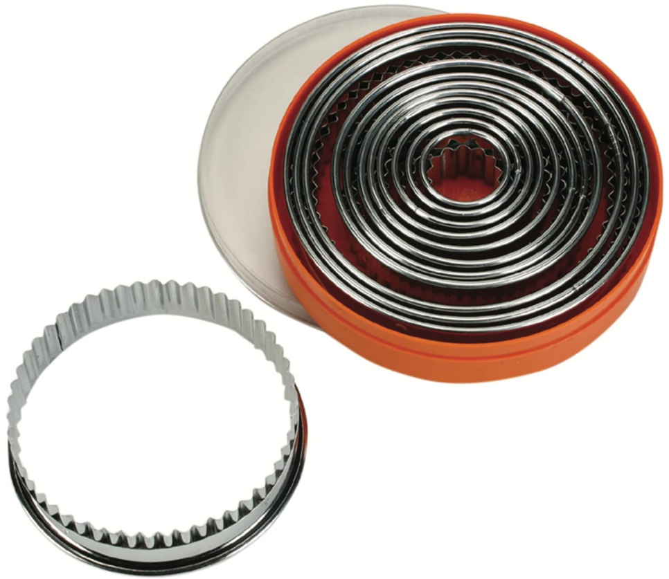 Faliste okrągłe wykrawacze, zestaw 12 elementów - Schneider w grupie Pieczenie / Przybory do pieczenia / Krojniki i pierścienie w The Kitchen Lab (2254-33773)