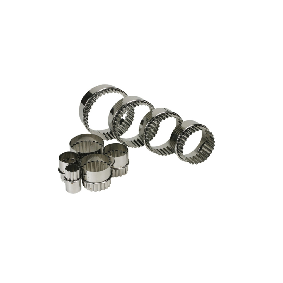 Wykrawacze dwustronne, gładkie i faliste, zestaw 9 sztuk - Schneider w grupie Pieczenie / Przybory do pieczenia / Krojniki i pierścienie w The Kitchen Lab (2254-33779)