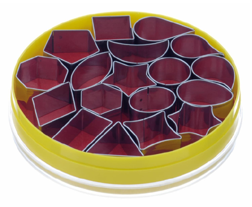 Małe wykrawacze, mieszane formy geometryczne, zestaw 18 elementów - Schneider w grupie Pieczenie / Przybory do pieczenia / Krojniki i pierścienie w The Kitchen Lab (2254-33784)