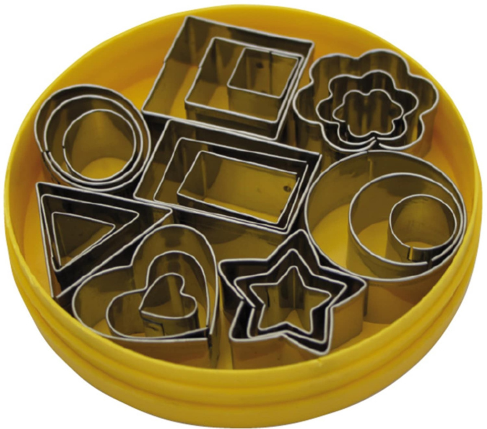 Małe wykrawacze, mieszane formy geometryczne w kilku rozmiarach, zestaw 24 elementów - Schneider w grupie Pieczenie / Przybory do pieczenia / Krojniki i pierścienie w The Kitchen Lab (2254-33787)