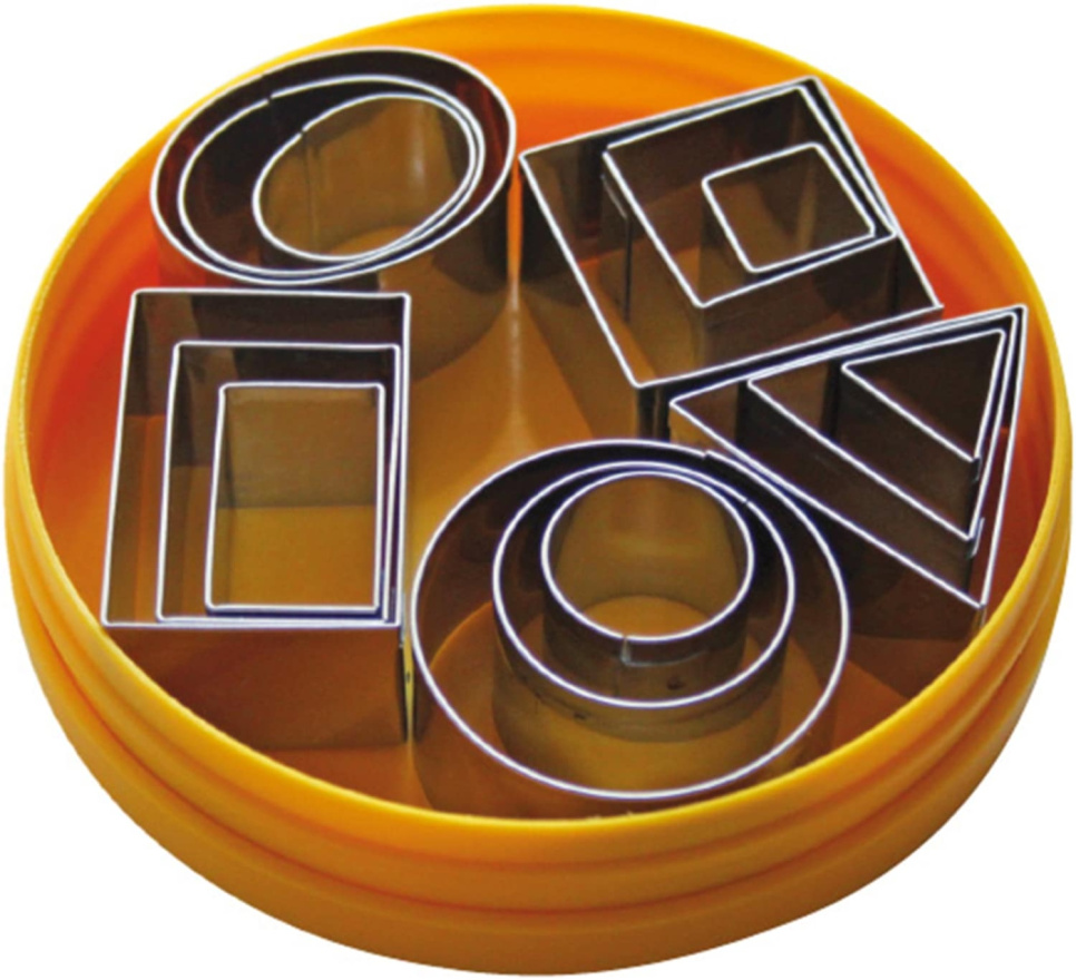 Małe wykrawacze, mieszane formy geometryczne w kilku rozmiarach, zestaw 15 elementów - Schneider w grupie Pieczenie / Przybory do pieczenia / Krojniki i pierścienie w The Kitchen Lab (2254-33788)