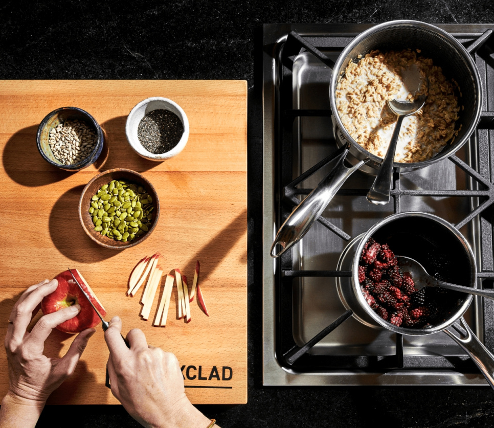 Rondel ze szklaną pokrywką, nieprzywierający, 1 L - Hexclad