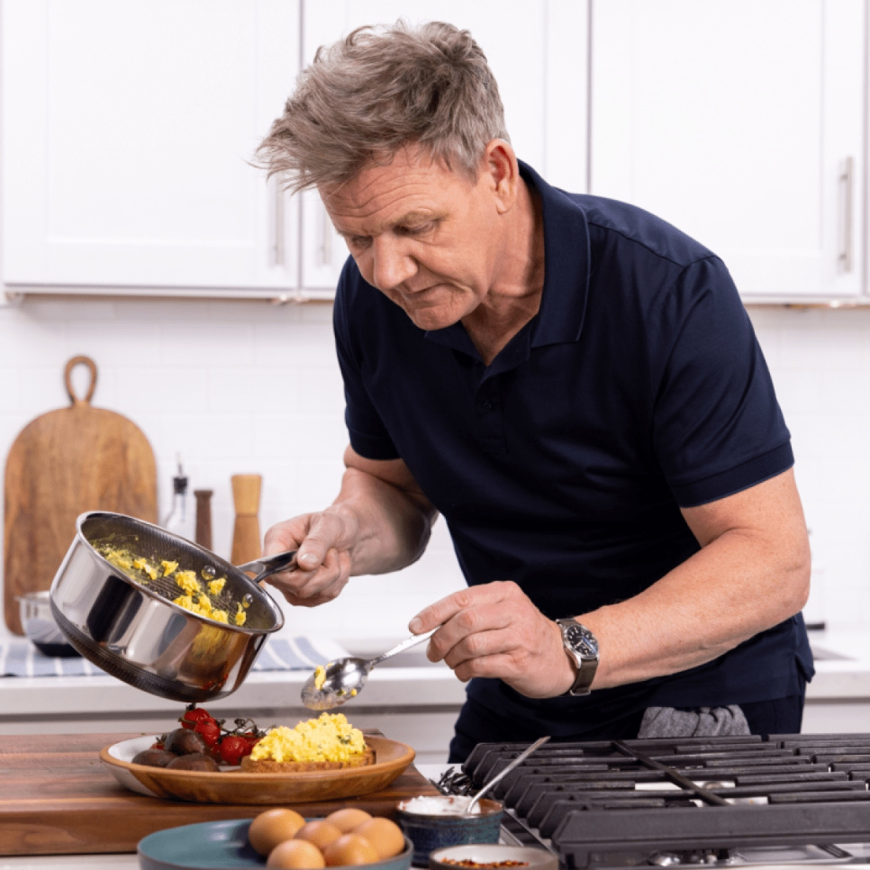 Rondel ze szklaną pokrywką, nieprzywierający, 1,9 l - Hexclad