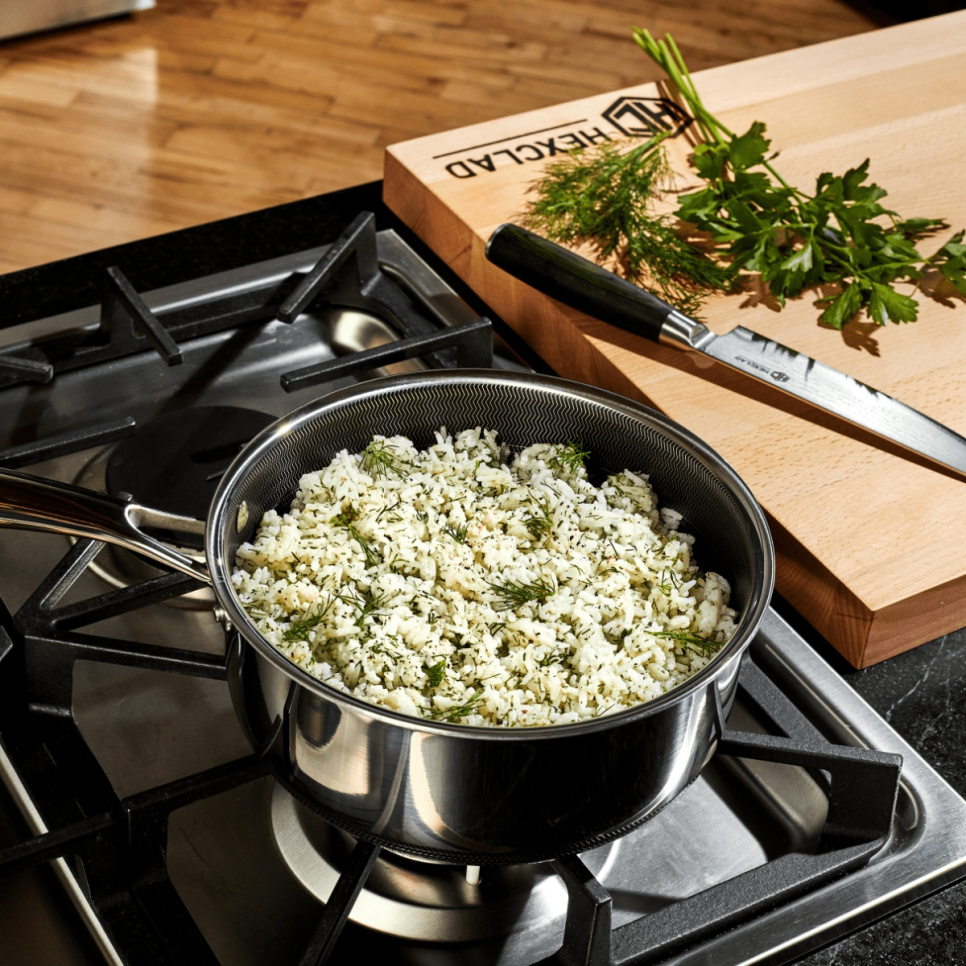 Rondel ze szklaną pokrywką, nieprzywierający, 2,8 l - Hexclad